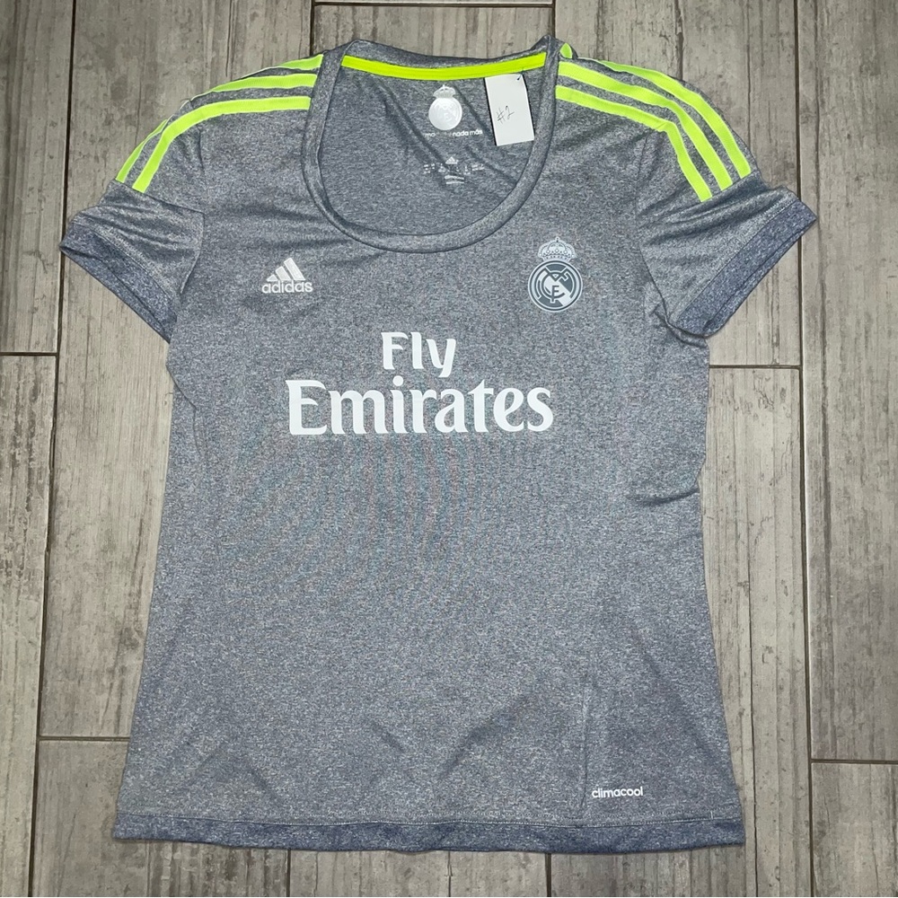 Fc Real Madrid Adidas Womens Soccer Jersey 2015/16 Sz… Gem
